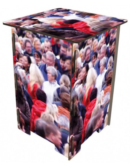 Photohocker - Menschenmenge Photohocker - Menschenmenge