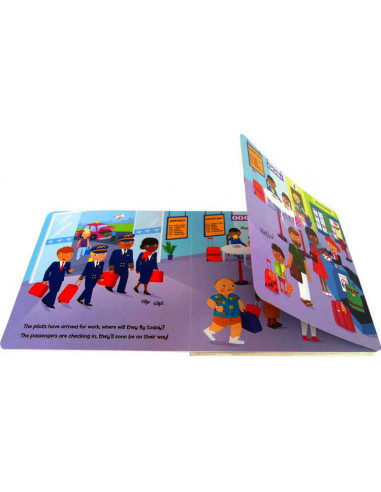 Flip and Find Pilots : a guess who/where flap book about a pilot