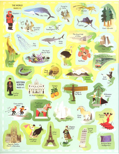 Sticker Picture Atlas of the World