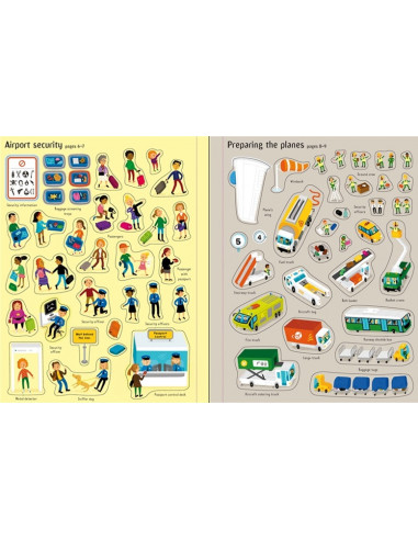 Airport Sticker and Colouring Book