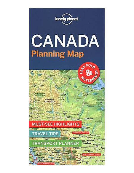 Lonely Planet Canada Planning Map