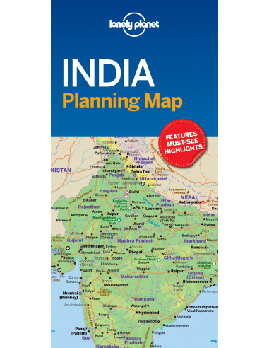 Lonely Planet India Planning Map