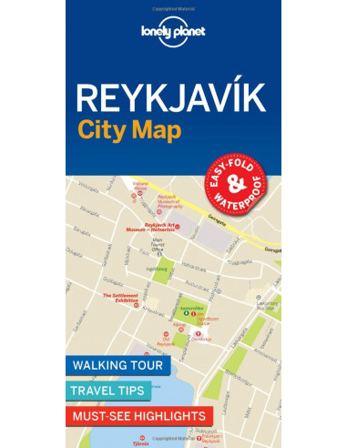 Lonely Planet Reykjavik City Map