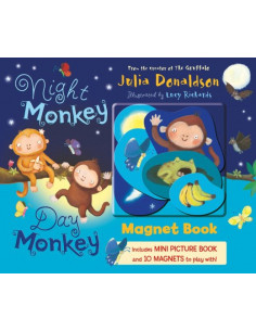 Night Monkey Day Monkey Magnet Book