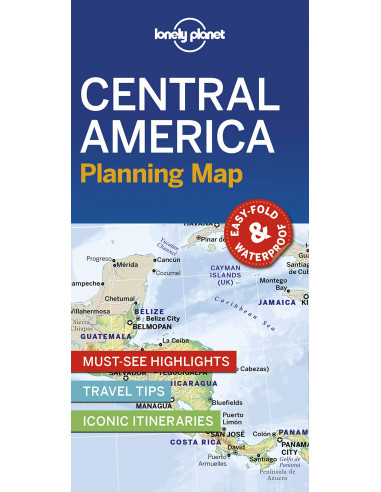 Lonely Planet Central America Planning Map