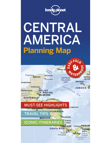 Lonely Planet Central America Planning Map