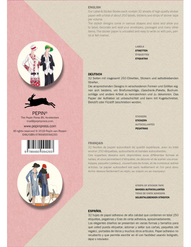 Label & Sticker Book : Vintage Fashion