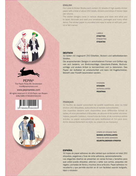 Label & Sticker Book : Vintage Fashion