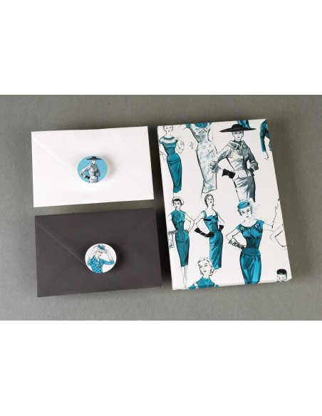 Label & Sticker Book : Vintage Fashion