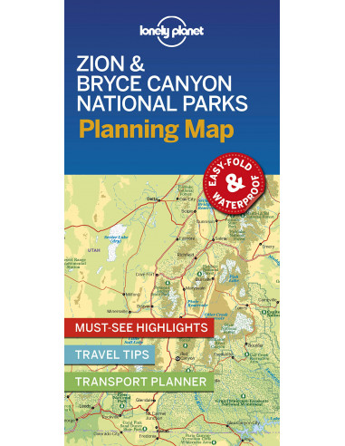 Lonely Planet Zion & Bryce Canyon National Parks Planning Map