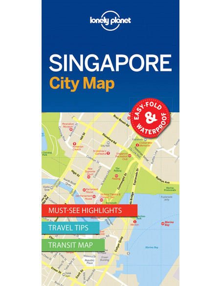 Lonely Planet Singapore City Map