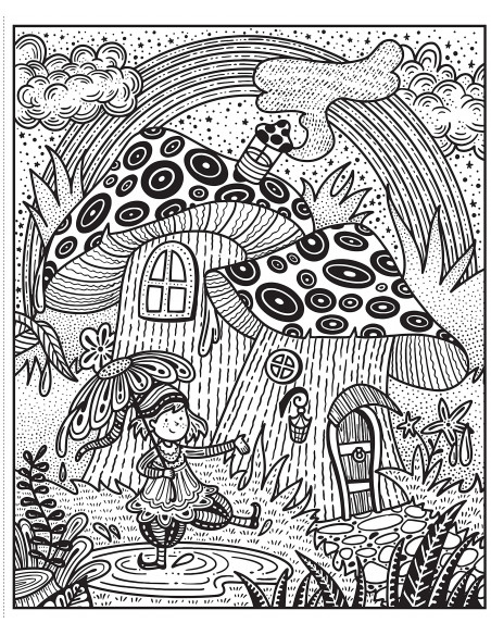 Rainbows Magic Painting Book