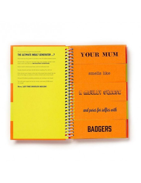 The Ultimate Insult Generator : Over 60 million hilarious zingers and stingers