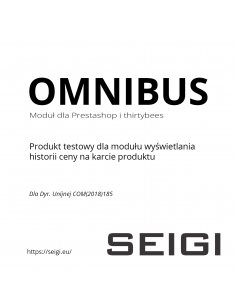 SEIGI Price History (Omnibus) - Produkt testowy